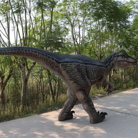 Özelleştirilmiş Gerçekçi Velociraptor Dinozor Kostümü Jurassic Sahne Gösterisi Gerçek Boyutta Robot Macera Parkı Müze Alışveriş Merkezi