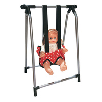 Chariots en plastique 4 en 1, balançoires, chaises de salle à manger, chaises à bascule, jeu de rôle avec poupée de 14 pouces, jouets pour bébés, ensemble de jeu