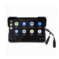 Layar Multimedia Motor 7 Inci IP68 Wireless CarPlay Android Auto GPS Navigasi Desain Pemasangan Cepat Pemasok OEM ODM