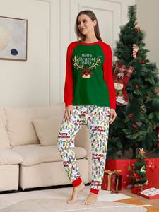 クリスマスファミリーラウンジウェアプラスサイズの寝間着赤ちゃん女の子のためのマッチングアウトフィット大人男の子秋シーズン - Product Image 3