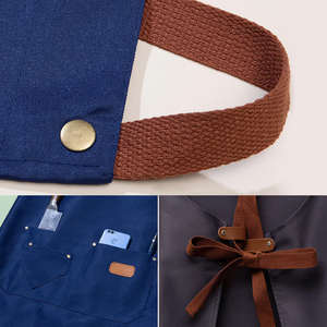 Nouveaux tabliers de cuisine tendance pour femmes et hommes, tablier de travail pour chef, pour grillades, restaurant, bar, boutique, cafés, salons de beauté, studios de manucure, uniforme - Product Image 6