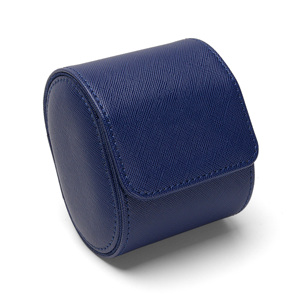 Hộp đựng đồng hồ du lịch di động bán buôn, chất liệu da PU màu xanh, đựng một chiếc đồng hồ, dễ mang theo, dành cho đồng hồ cơ và đồng hồ quartz - Product Image 3