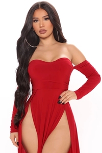<span class=keywords><strong>Robe</strong></span> <span class=keywords><strong>longue</strong></span> élégante YZ <span class=keywords><strong>pas</strong></span> chère grande taille à double fente, bustier et à épaules dénudées, pour soirées et tenues de nuit - Product Image 5