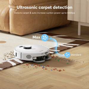 Teendow D60S Ultra 6000Pa Aspiradora Robot Lds, Robot Aspirador y Mopa para el Hogar con Autolimpieza - Product Image 4