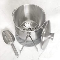 Garde la glace congelée plus longtemps Seau à glace 3 L Seau à vin Seau à glace à champagne en acier inoxydable à double paroi isolé avec couvercle