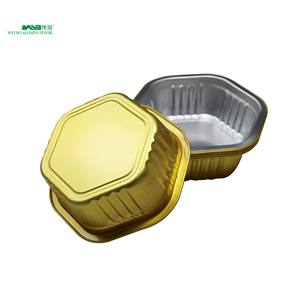 Conteneurs en aluminium micro-ondable, lot de 100 pièces, plateau à emporter, contenant avec couvercle, pour pâtisserie - Product Image 6