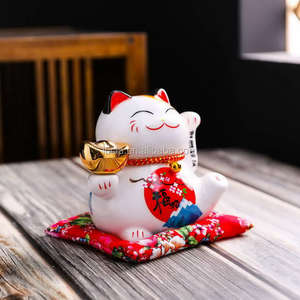 Simplee — chat chanceux original <span class=keywords><strong>en</strong></span> <span class=keywords><strong>céramique</strong></span>, décoration pour animal de compagnie, chat chanceux, lanière pour Amass, nouveau design 2020 - Product Image 4