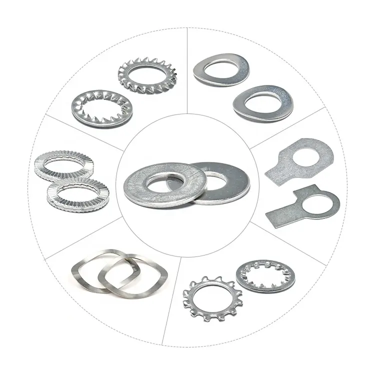 Rondelle in acciaio inossidabile a molla piatta DIN125 DIN127 di alta qualità