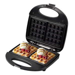 RAF 850W Portable Double-sided Heating Non-stick Coating Panini Pancake Baking Bread Breakfast <b>Waffle</b> Maker <b>Machine</b> Portable Dou - Product Image 1