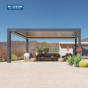 جناح فاخر قابل للسداد من الألومنيوم الحيوي للمناخ مقاوم للماء ، جناح مزود بمحرك للتظليل الجانبي للحمام - Product Image 3