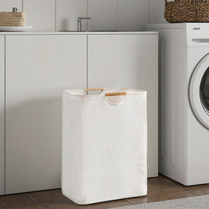 Panier à <span class=keywords><strong>linge</strong></span> pliable de grande capacité en coton et lin pour le <span class=keywords><strong>rangement</strong></span> des jouets ménagers Utilisation de la salle de bain pour le <span class=keywords><strong>rangement</strong></span> des vêtements sales - Product Image 2