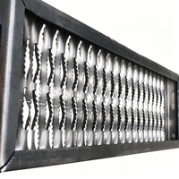 Plaque de sécurité perforée en alliage d'aluminium sur mesure, type grille de sécurité, à motif crocodile, antidérapante, pour marche d'escalier et rampe de remorque