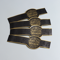 Étiquettes autocollantes personnalisées pour cigares, holographiques, gaufrées, imprimées UV, estampées or, plaquées argent, imperméables, résistantes à l'huile, avec logo