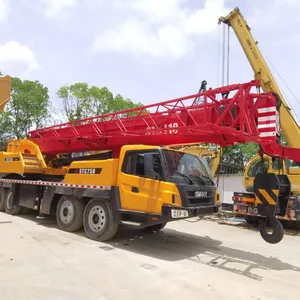 Camión grúa móvil Sany de 75 toneladas usado, motor Weichai con carga de elevación máxima de 25 toneladas, grúas de segunda mano a la venta - Product Image 1