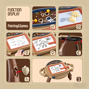 Table de dessin magnétique 2 en 1 sur le thème de l'espace <span class=keywords><strong>avec</strong></span> <span class=keywords><strong>jeu</strong></span> de labyrinthe en marbre pour les tout-petits, apprentissage précoce et <span class=keywords><strong>jeu</strong></span> créatif - Product Image 3