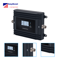 Amplificateur de signal cellulaire EasyBoost Tri-Band 800/900/1800MHz 72dB à gain élevé avec contrôle LCD via application Tuya pour 3G/4G/5G Maison/Bureau