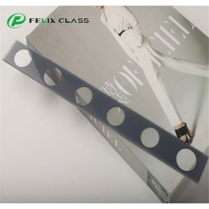 Verre trempé rectangulaire personnalisé par le fabricant avec impression sérigraphique pour éclairage LED linéaire mural - Product Image 3