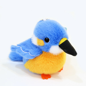 Porte-clés en peluche oiseau mignon de 12 cm, petit jouet en peluche doux, accessoire pour clés, cadeau de fête très prisé, vente en gros - Product Image 5