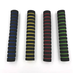 Poignées de guidon de vélo en éponge de bambou, diamètre intérieur de 22.2mm, rouge, bleu, jaune, vert, 215x20mm, pour vélos de route - Product Image 5