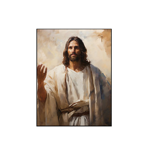 Retrato <span class=keywords><strong>de</strong></span> Jesús cristianismo decoración pintura sobre lienzo arte mural moderno religión artes LED pinturas <span class=keywords><strong>de</strong></span> diamantes - Product Image 1