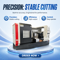 Tour CNC robuste CK61125 avec commande GSK, 2 axes, déplacement 1250x5000mm, machine de travail des métaux haute productivité