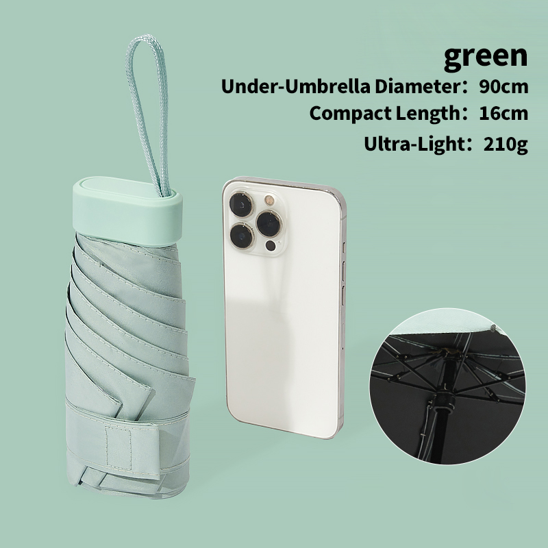 parapluie plat vert