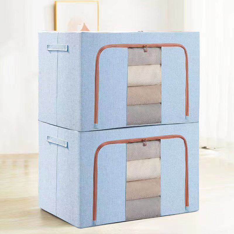 Azul cielo [Algodón y lino espesados]