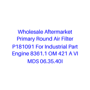 Filtro de aire primario redondo de repuesto al por mayor P181091 para motor industrial 8361.1 <span class=keywords><strong>OM</strong></span> <span class=keywords><strong>421</strong></span> A VI MDS 06.35.40I - Product Image 1