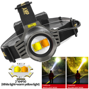 XHP360 Headlamp 30W LED White <b>Light</b> Rechargeable 26650 <b>Battery</b> <b>Sensor</b> For Outdoor Use - Product Image 4