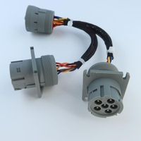 Câble d'extension en Y LANLIN 6 broches J1708 mâle vers 2 femelles pour camion, gestion de flotte ELD, GPS