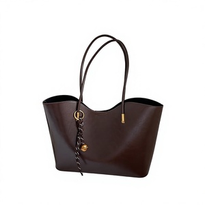 Tas Selempang Wanita Maillard 2025 Model Terbaru Fashion Retro Serbaguna Kapasitas Besar Tas Tote PU Penutup Ritsleting Poliester - Product Image 1