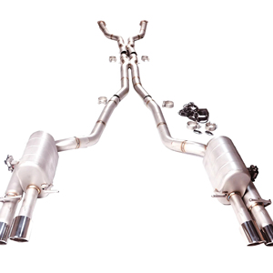 Sistema de Escape de Alto Rendimiento para <span class=keywords><strong>BMW</strong></span> <span class=keywords><strong>M5</strong></span> <span class=keywords><strong>E60</strong></span> S85 5.0L <span class=keywords><strong>V10</strong></span>, Catback SS304, Válvula Eléctrica Doble, Silenciador Cuádruple - Product Image 1