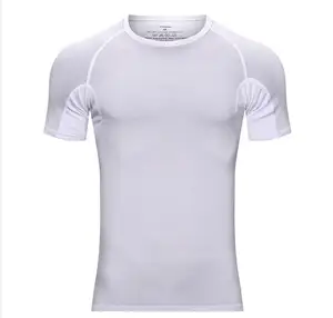 Aangepaste Zweetbestendige Onderarmkussentjes Ronde Hals Dames Onderhemd Blank Slim Fit T-Shirts Dames Zacht Leeg Oksel Onderhemd