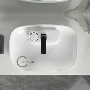 Lavabo de cerámica con encimera Rectangular, lavamanos de estilo moderno europeo, personalizado, OEM - Product Image 2
