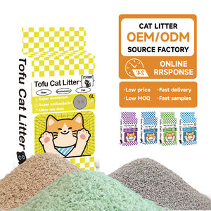 Litière pour chat à base <span class=keywords><strong>de</strong></span> tofu végétal riche en protéines, biodégradable et jetable dans les toilettes, respectueuse <span class=keywords><strong>de</strong></span> l'environnement pour les chats - Product Image 1
