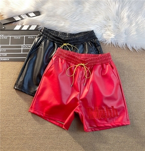 Pantalones Cortos Bermuda de Alta Calidad con Logotipo Bordado en la Parte Delantera, Tejido de Lana de 280g, Cintura Elástica, Estilo Casual para Hombre - Product Image 1