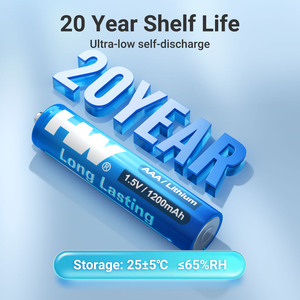 <span class=keywords><strong>Batteria</strong></span> al Litio AAA 1.5V HW Lunga Durata 1200mAh FR03 Li-FeS2 Confezione da 12/24 per Dispositivi ad Alto Consumo - Product Image 3