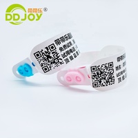 Pulseira de Identificação Térmica Personalizada à Prova d'Água DDJOY com Código de Barras QR Imprimível para Eventos, Festas e Clubes