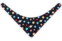 Bandana pour chien en imitation soie imprimée sur mesure, double face, transfert thermique, écharpe personnalisée pour chiens et chats