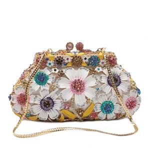Gelin parti balo bling rhinestone debriyaj düğün çanta akşam çiçek kadınlar lüks elmas kristal çanta - Product Image 1