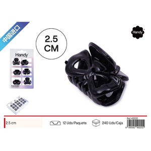 Fermagli per capelli neri 6 pezzi-accessori di bellezza - Product Image 1