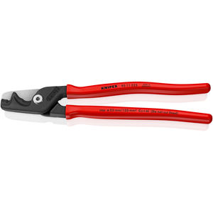 KNIPEX 95 11 225 SB Tijeras para cables StepCut XL con corte escalonado, recubiertas de plástico, pulidas, 225 mm - Product Image 1