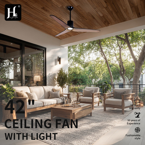 HAN CHEN HC-2655 Low Price 52 Inch ABS 3-blade DC Motor Remote Control Modern Silent <b>LED</b> 6-Speed <b>Ceiling</b> <b>Fan</b> Light Living Room - Product Image 5