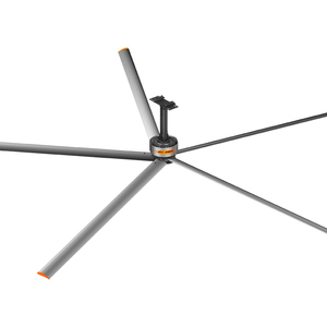 Ventilateur de plafond industriel HVLS à entraînement direct RTFANS PMSM avec pales en aluminium de 24 pieds, débit d'air élevé de 10500-13800 m³/h et puissance de 1,2 kW - Product Image 3
