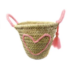 New Style Customize pink <b>Small</b> Gift for Wedding Gust Mini Heart <b>Basket</b> Use It Daily - Product Image 1