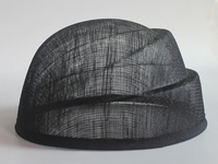 Base de chapeau en sinamay 19,5*19,5 cm pour hôtesse de l'air, pour femmes, broderie à la main, fête, toutes saisons, chapeau haut de forme