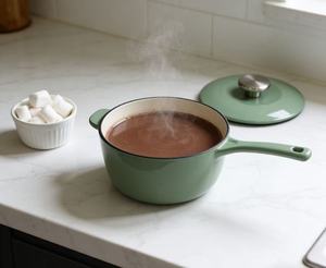 2026 Petite marmite de cuisson en fonte verte durable pour aliments pour bébés, faitout en fonte robuste - Product Image 6