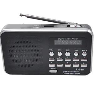 Factory Price Portable LCD Display Home Fm Radio Mp3 Player Support U Disc TF Play