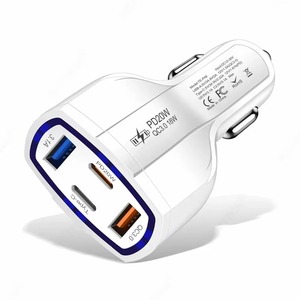 ที่ชาร์จในรถยนต์ 38W 4 พอร์ต รองรับ Dual PD2.0W QC3.0 USB Type-C ชาร์จเร็ว อะแดปเตอร์ที่จุดบุหรี่แบบ Universal - Product Image 3