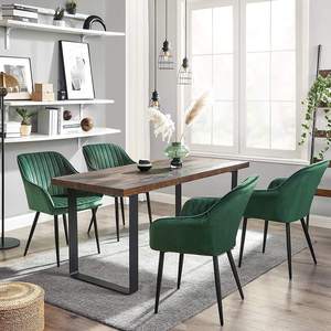 Juego de Comedor de Madera de Lujo Moderno y Elegante para el Hogar, Apartamento y Hotel, 4 Sillas, Marca Limin - Product Image 2